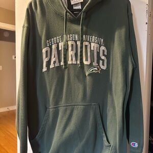 Champion Olive Green George Mason University Patriots hoodie